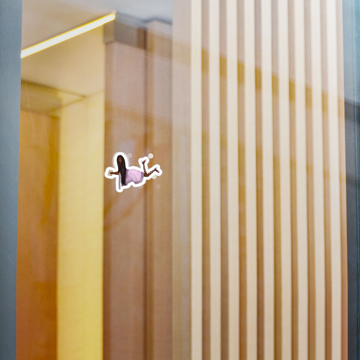 Sticker—Daydreaming at the Fountain