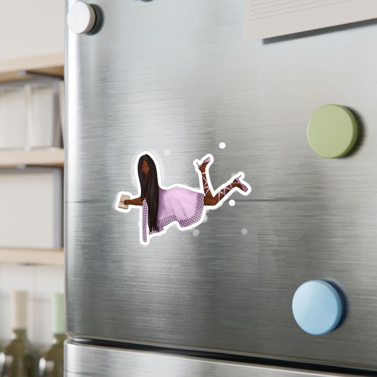 Sticker—Daydreaming at the Fountain