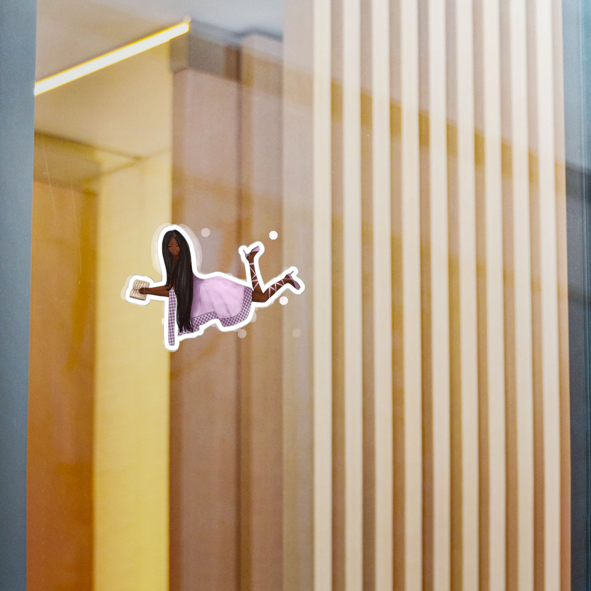 Sticker—Daydreaming at the Fountain