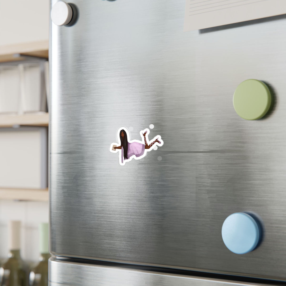 Sticker—Daydreaming at the Fountain