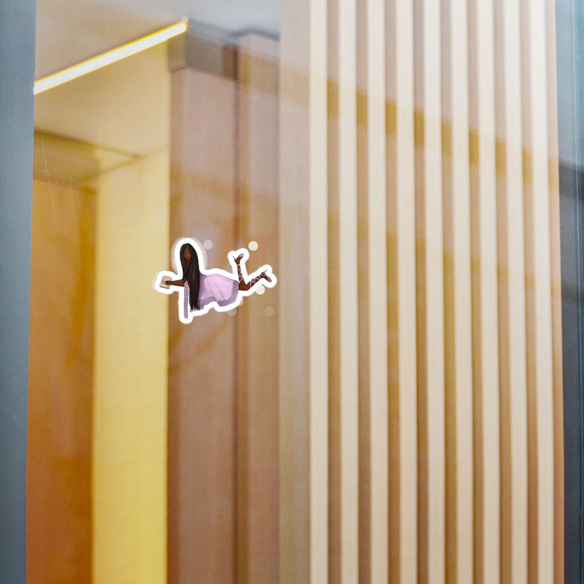 Sticker—Daydreaming at the Fountain