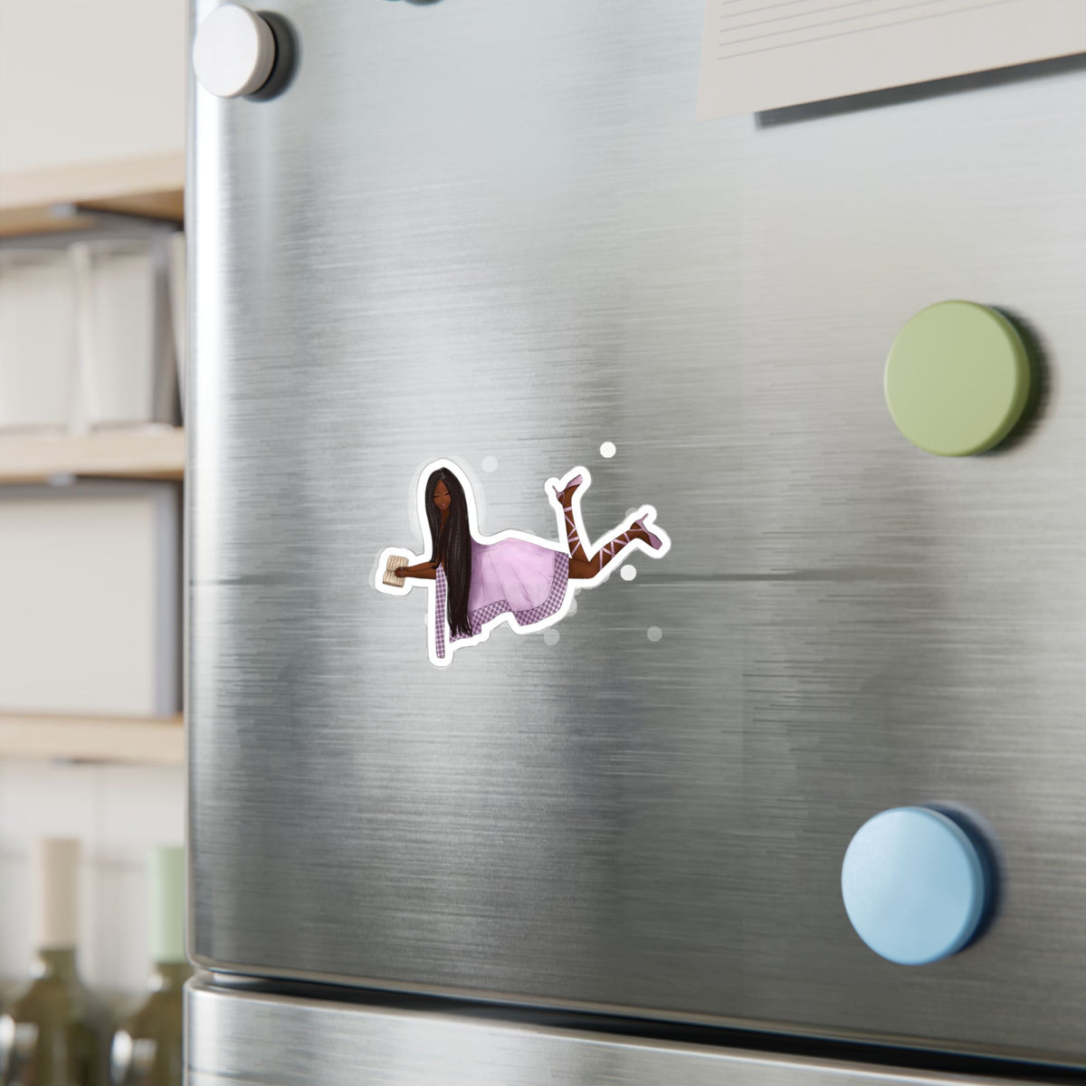 Sticker—Daydreaming at the Fountain